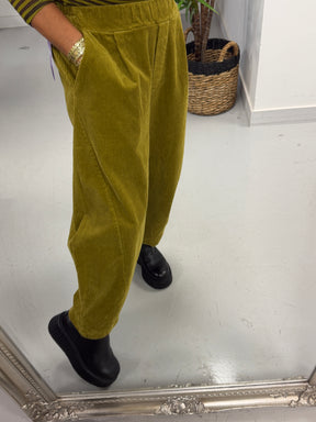 Jumbo Cord Barrel Trousers - Pistachio (Size 10-14) (Copy)