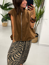 Urban Bubble Hem Gilet - Chocolate