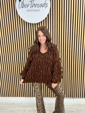 The Shaggy Jumper - Chocolate