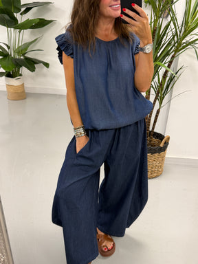 Deniably Denim Button Back Tunic