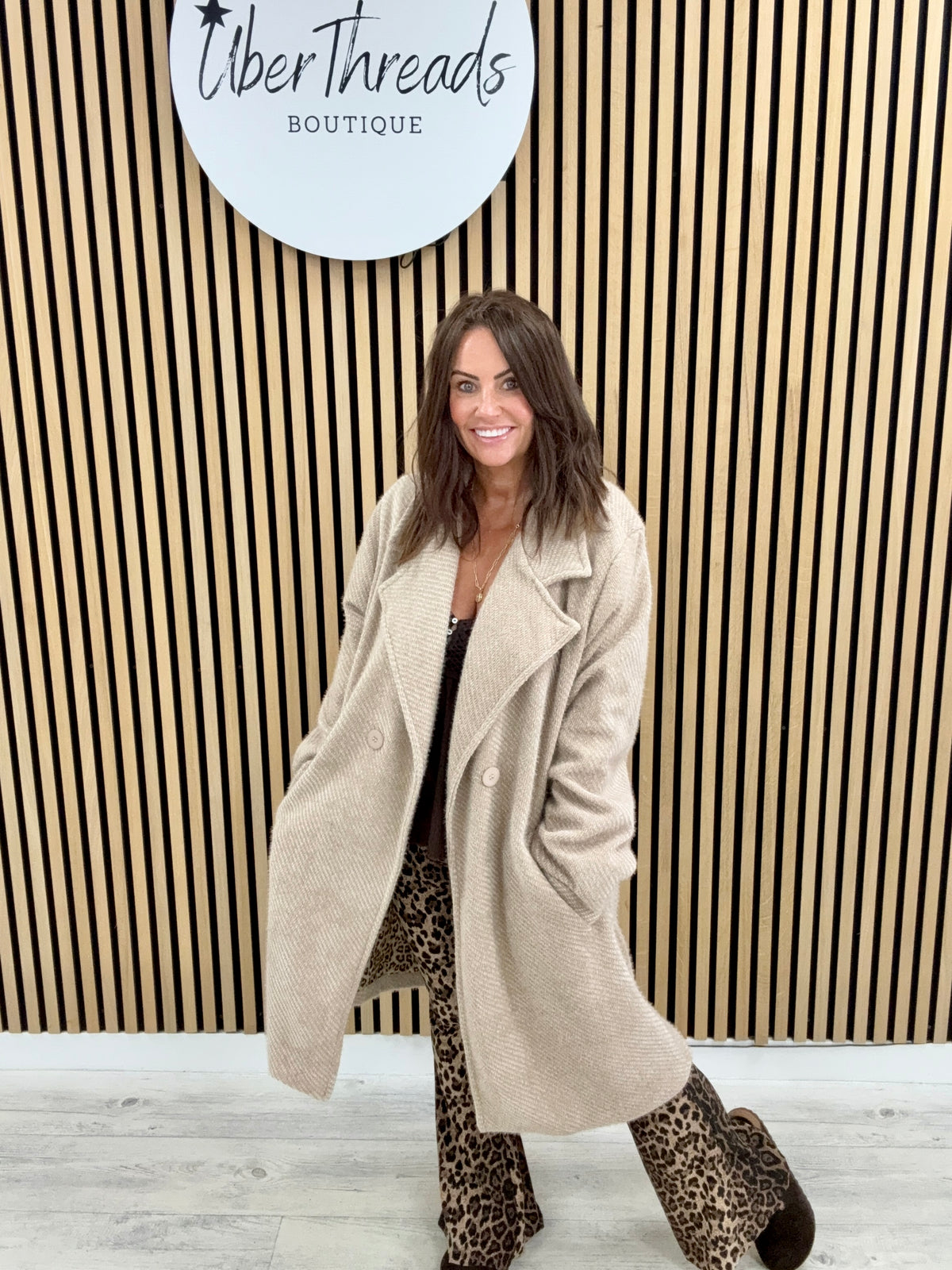 The Boyfriend Blazer Coat - Oatmeal