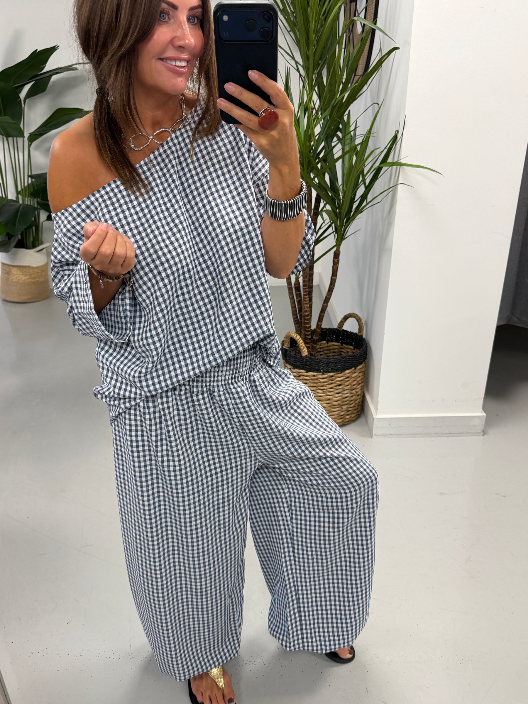Vichy Two Piece - Navy