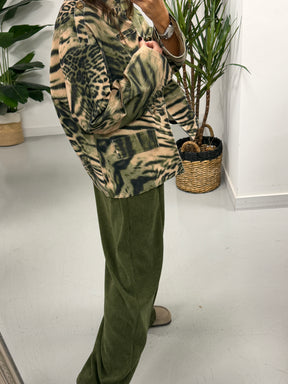 The Needlecord Military Jacket - Khaki (Size 12-16)