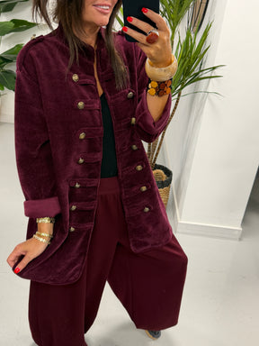 The Big Softie Military Jacket - Wine