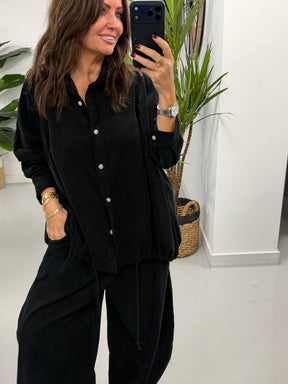 The Needlecord Shirt - Black