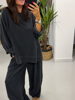 The Needlecord Tunic - Charcoal