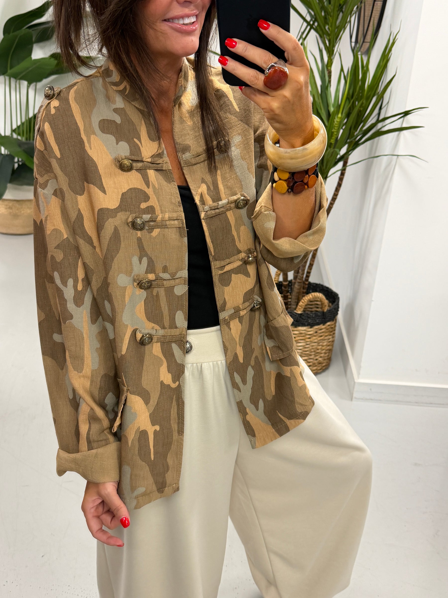 Camo Military Jacket - Sandstorm