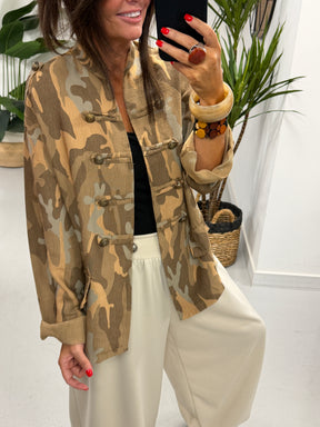 Camo Military Jacket - Sandstorm