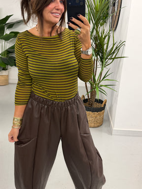 The Cashmere Blend Stripe Mesh - Green  (Size 8-14)