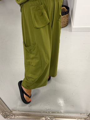 The Freestyle UTB Utility Barrel Joggers - Olive Green