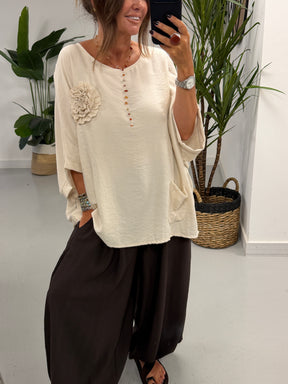 Roxie Pocket Tunic - Stone