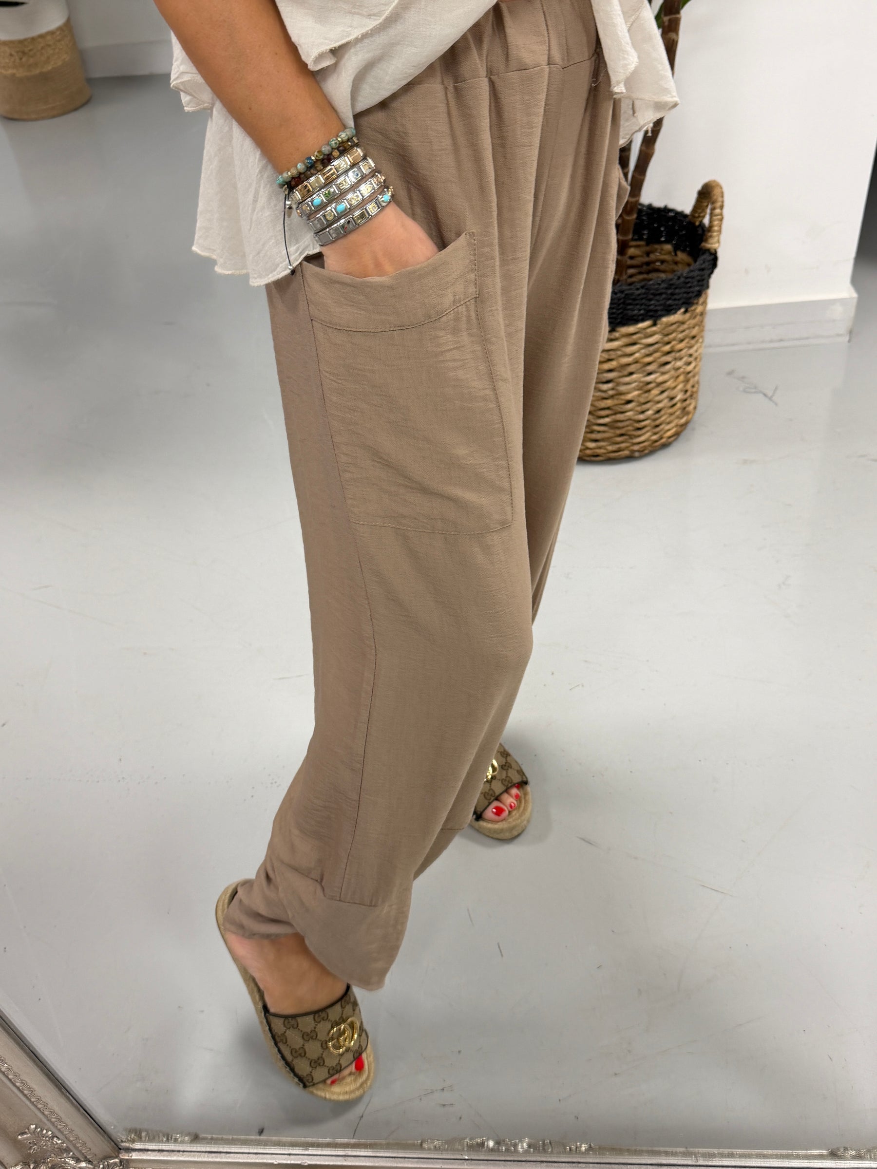 The Summer Tulip Trousers - Camel