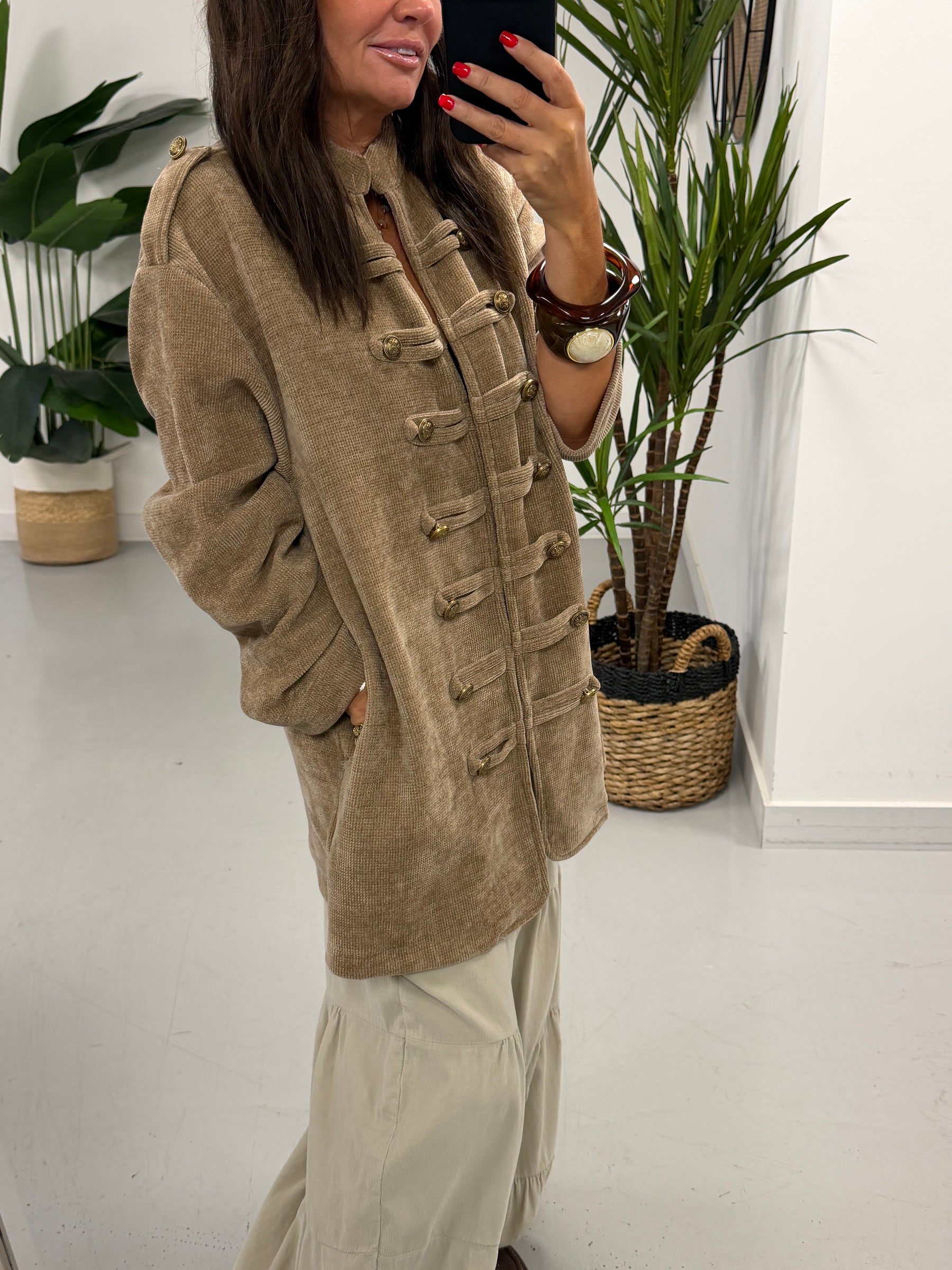 The Big Softie Military Jacket - Soft Camel