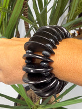 Driftwood Disc Bracelet- Black
