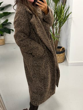 Dakota Boyfriend Coat  - Chocolate