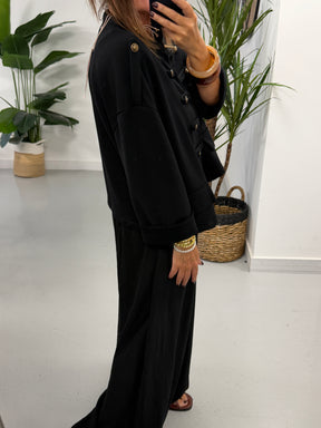 Zeta Otto Military Jacket - Black