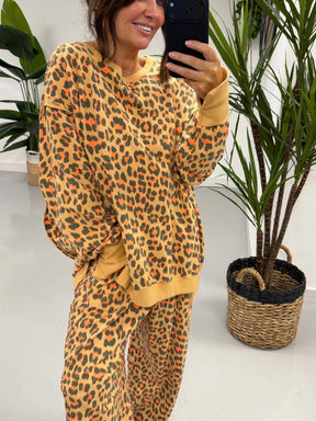 Animal Split Cuff Jersey - Orange