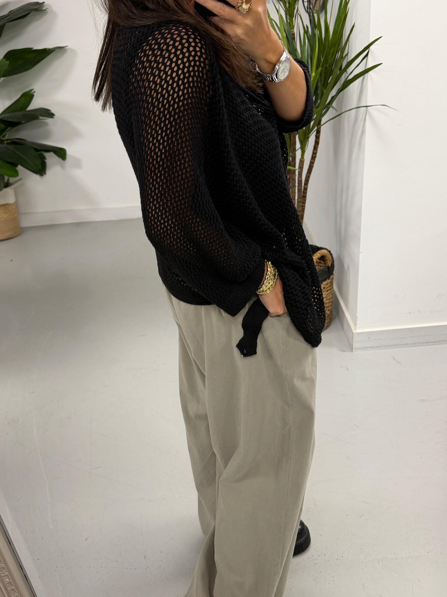 The Autumn Loose Knit - Black (Size 10 - 16)