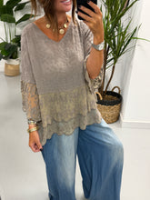 Seville Lace Tunic - Pebble
