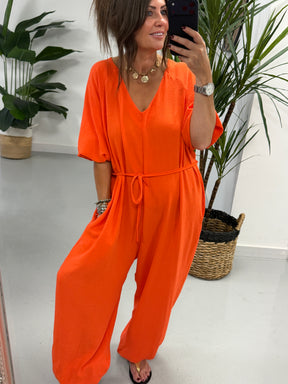 Marrakesh Balloon Jumpsuit - Orange