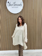 The Oversized Dipped Hem Knit - Cream