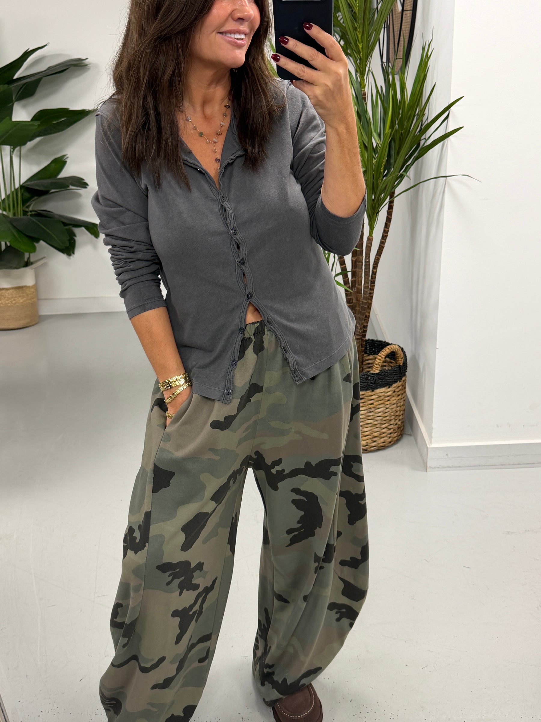 The Chelsea Camo Barrel Joggers Light Khaki (Size 12-18)
