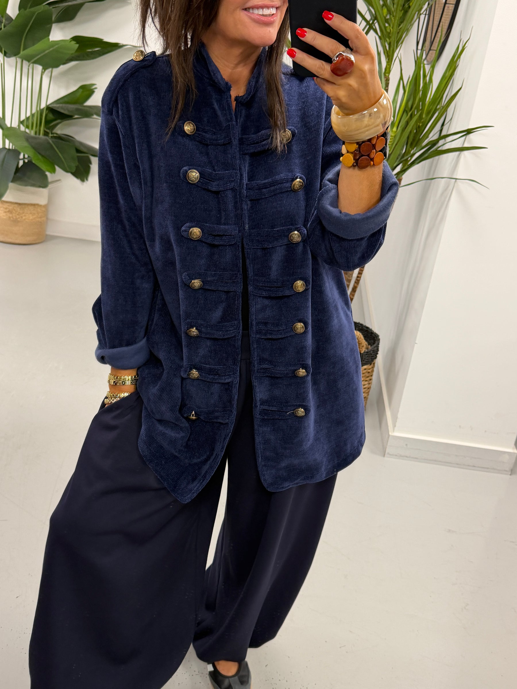 The Big Softie Military Jacket - Navy