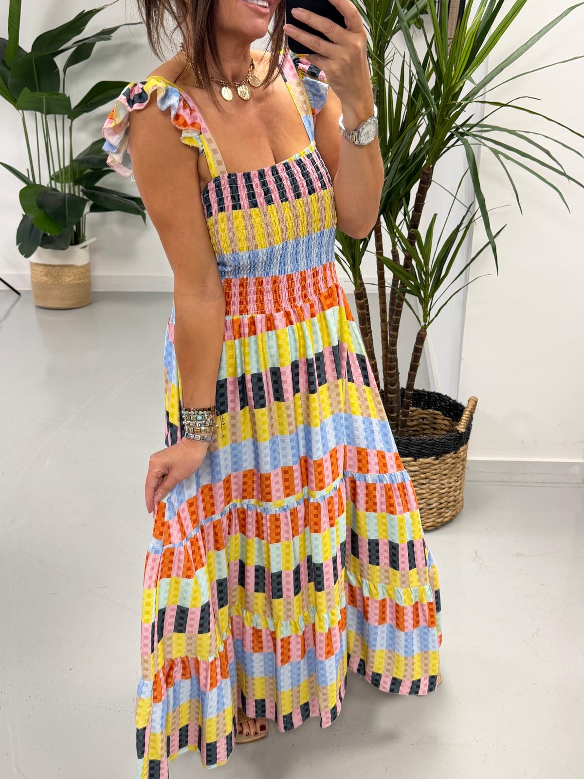 The Colour Pop Shirred Maxi