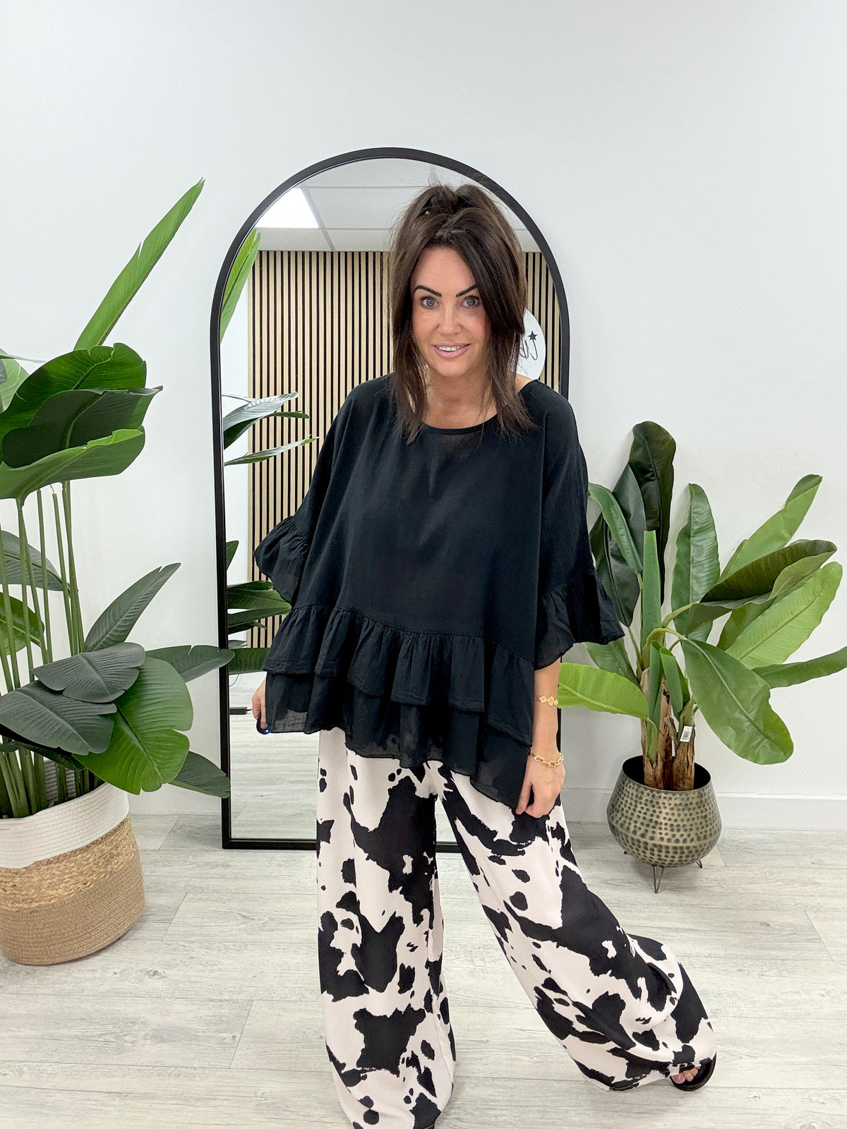 The Highland Belted Trouser - Black