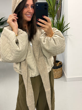 Ladies Scarf/Hood - Cream