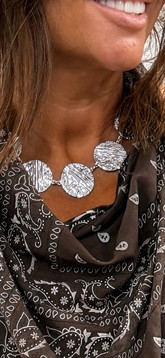 Silver Disc Necklace