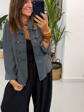 Military Jacket - Denim Blue