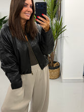 The Butter Soft Faux Leather  Bomber - Black