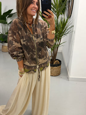 Lightweight Camo Jacket - Mocha
