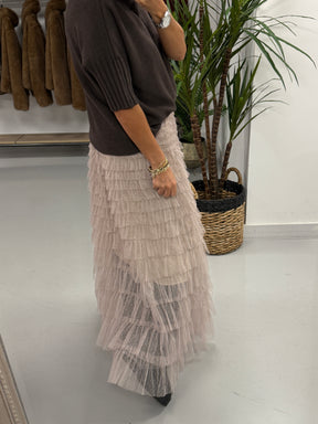 The Carrie Tulle Skirt - Mink