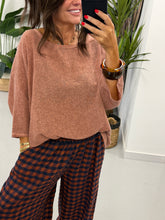 Linen Blend Boxy Top - Hue