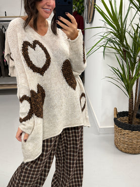 Heart Warmer Soft Knit - Cream