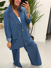 Deniably Denim Stripe Blazer  - Dark Stripe