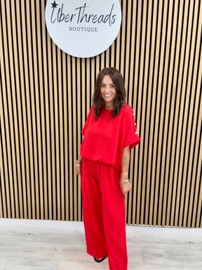 Military Two Piece - Red