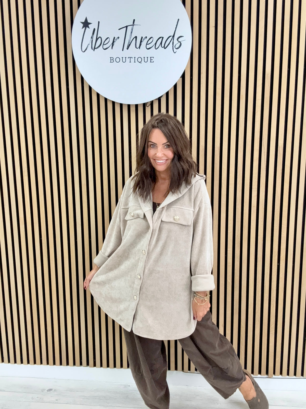 The Big Softie Military Shirt - Stone
