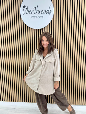 The Big Softie Military Shirt - Stone
