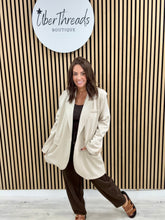 Molly Scuba Blazer  - Cream