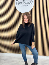 Crop Sleeve Knit - Black