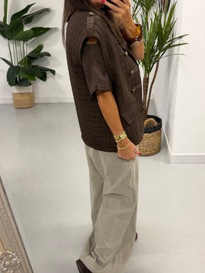 Military Lightweight Gilet - Chocolate