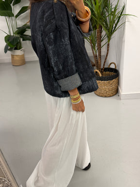 Zeta Otto Denim Military Jacket