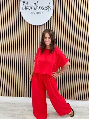 Military Two Piece - Red