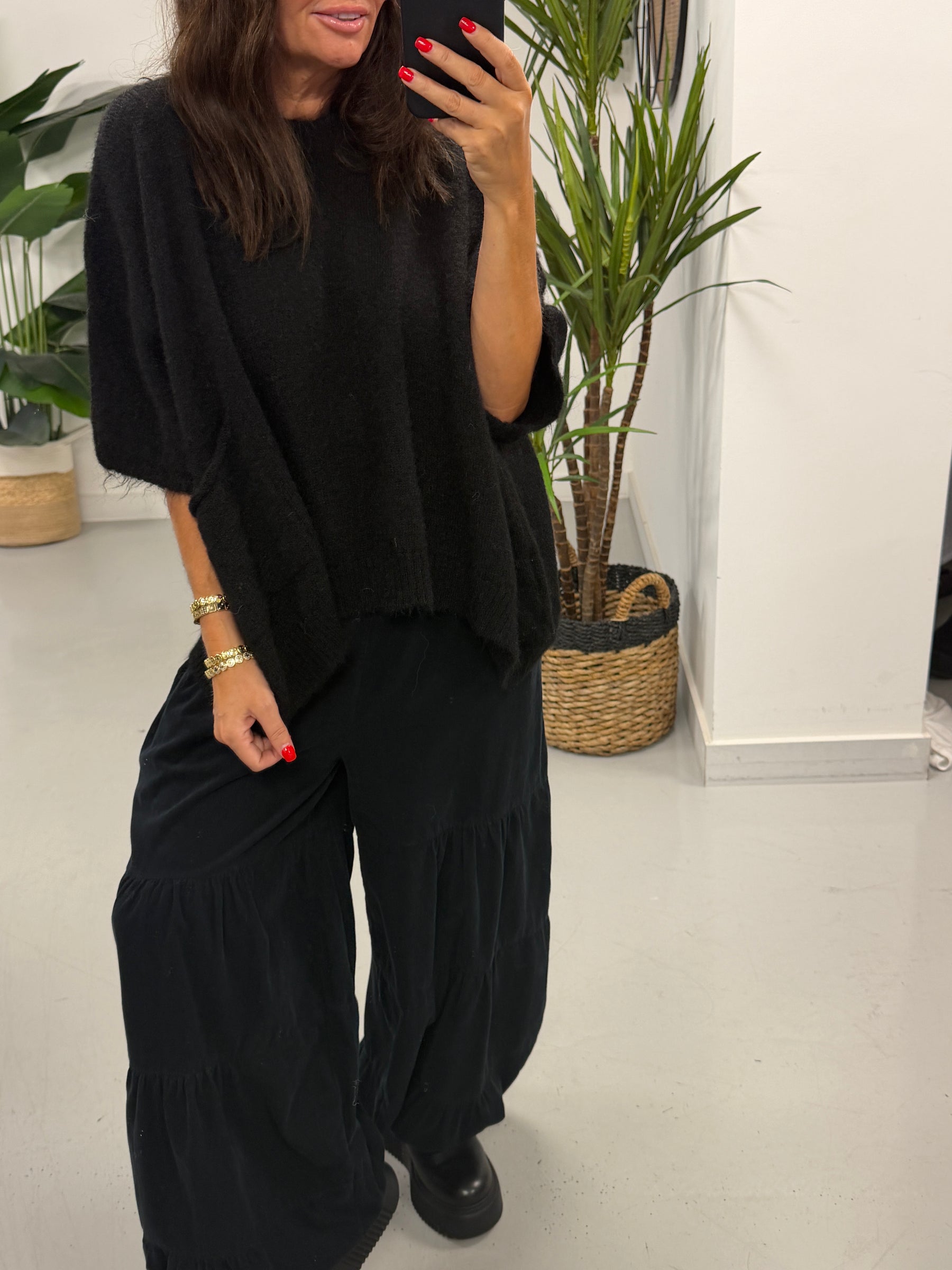 Zeta Otto Slouch Knit - Black