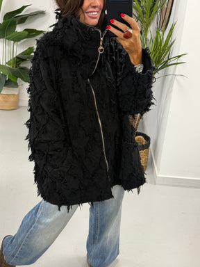 Shelby Shaggy Jacket - Black
