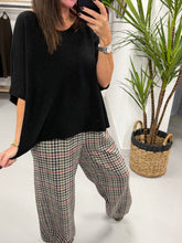 Gracie Crop Sleeve Knit - Black
