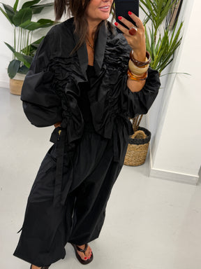PRE ORDER The Urban Ruched Jacket - Black